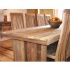 2.4m Reclaimed Teak Dining Table with 8 Vikka Dining Chairs - 5